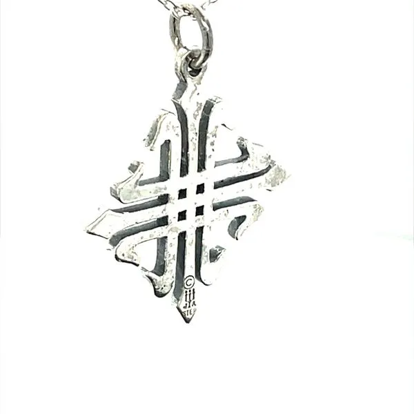 Sterling Silver Estate Chain and James Avery Cross Pendant Necklace Image 4 Minor Jewelry Inc. Nashville, TN