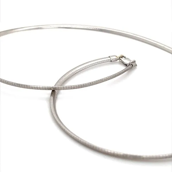 18K White Gold Estate Omega Choker Chain Minor Jewelry Inc. Nashville, TN