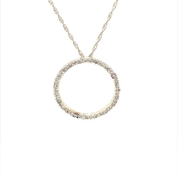 Sterling Silver Estate Cubic Zirconia Pendant Necklace Minor Jewelry Inc. Nashville, TN