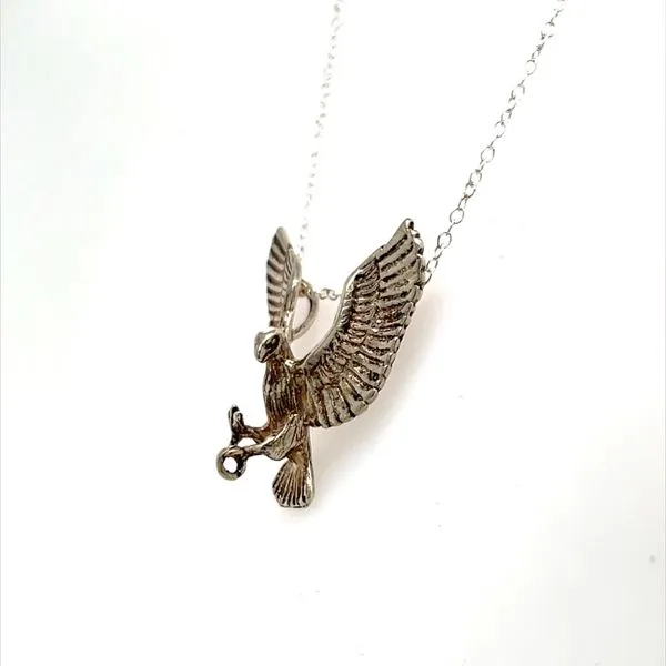 Sterling Silver Estate Eagle Pendant Necklace Image 3 Minor Jewelry Inc. Nashville, TN