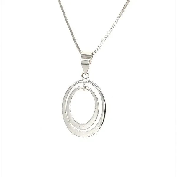 Sterling SIlver Oval Pendant Necklace Minor Jewelry Inc. Nashville, TN