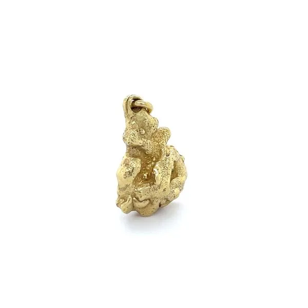 18K Yellow Gold Estate Gold Nugget Pendant Image 3 Minor Jewelry Inc. Nashville, TN