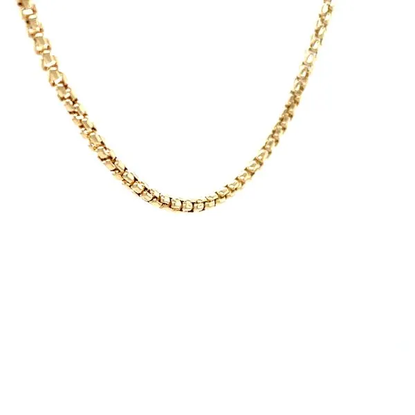 18K Yellow Gold Estate 1.7mm David Yurman Brand Box Chain Image 2 Minor Jewelry Inc. Nashville, TN