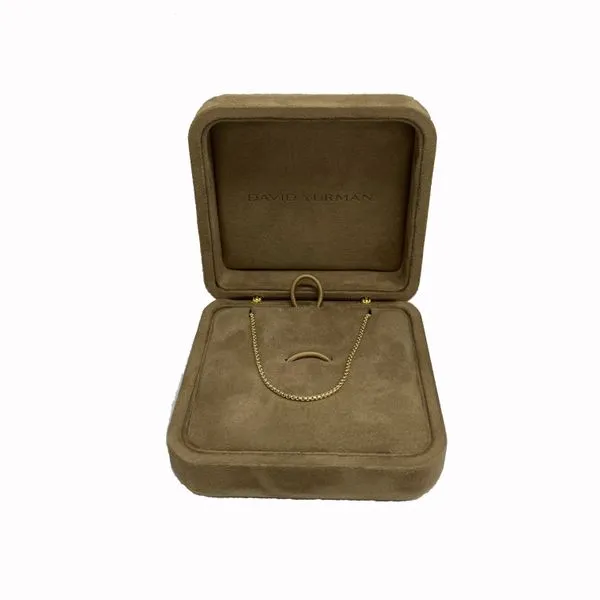 18K Yellow Gold Estate 1.7mm David Yurman Brand Box Chain Image 4 Minor Jewelry Inc. Nashville, TN