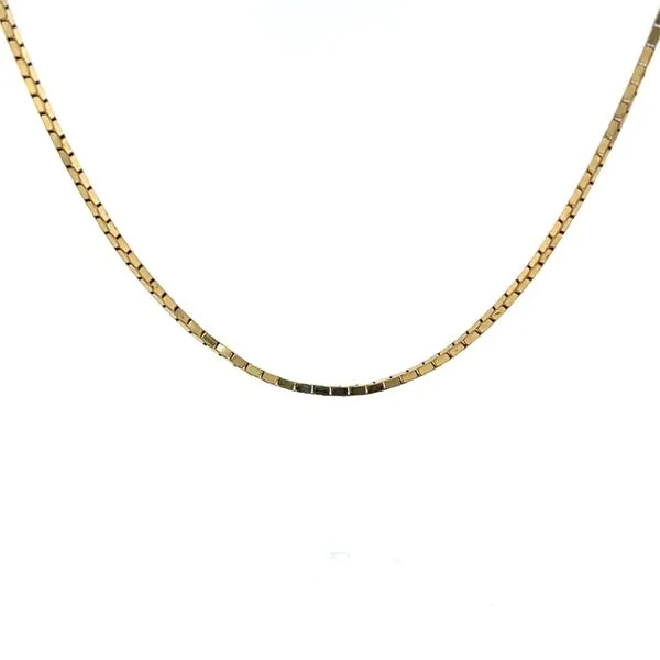 14K Yellow Gold Estate 0.7mm Box Chain Minor Jewelry Inc. Nashville, TN