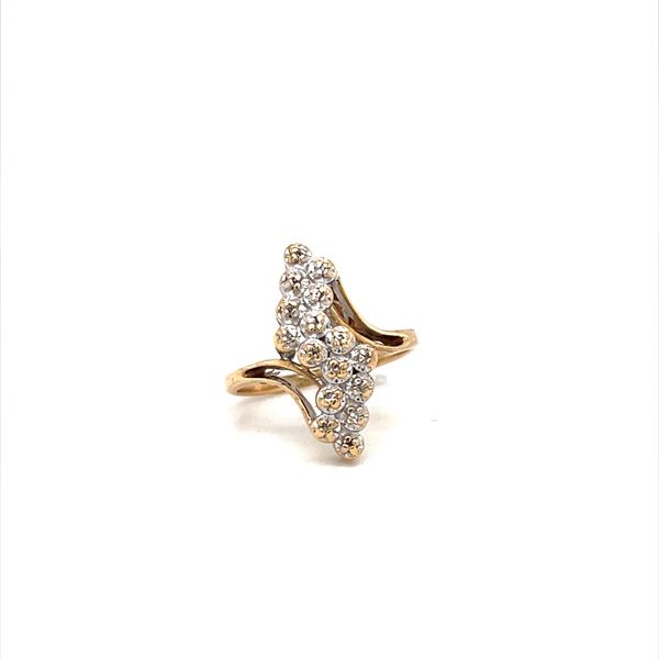 10K Yellow Gold Estate Diamond Free Form Fashion Ring Minor Jewelry Inc. Nashville, TN