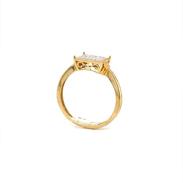 10K Yellow Gold Estate Diamond Cluster Fashion Ring Image 2 Minor Jewelry Inc. Nashville, TN