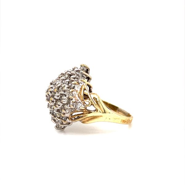 10K Yellow Gold Estate Diamond Cluster Ring Image 2 Minor Jewelry Inc. Nashville, TN