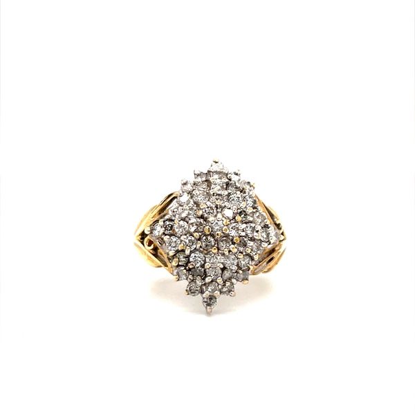 10K Yellow Gold Estate Diamond Cluster Ring Minor Jewelry Inc. Nashville, TN