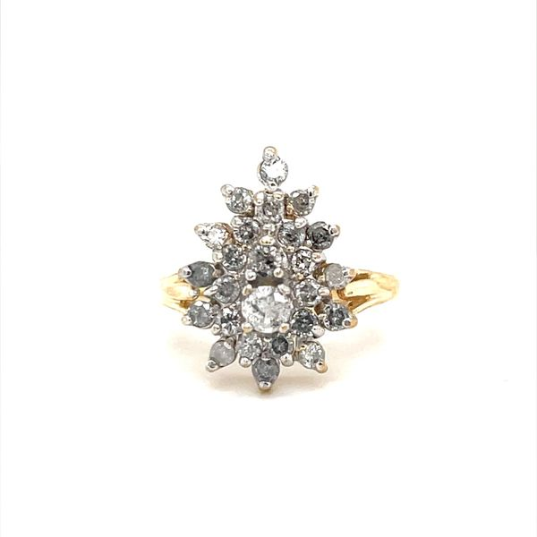 10K Yellow Gold Estate Diamond Cluster Ring Minor Jewelry Inc. Nashville, TN