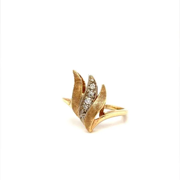 14K Yellow Gold Estate Diamond Fashion Ring similar item image