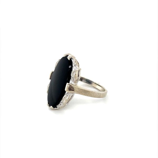 14K White Gold Onyx Ring Image 2 Minor Jewelry Inc. Nashville, TN