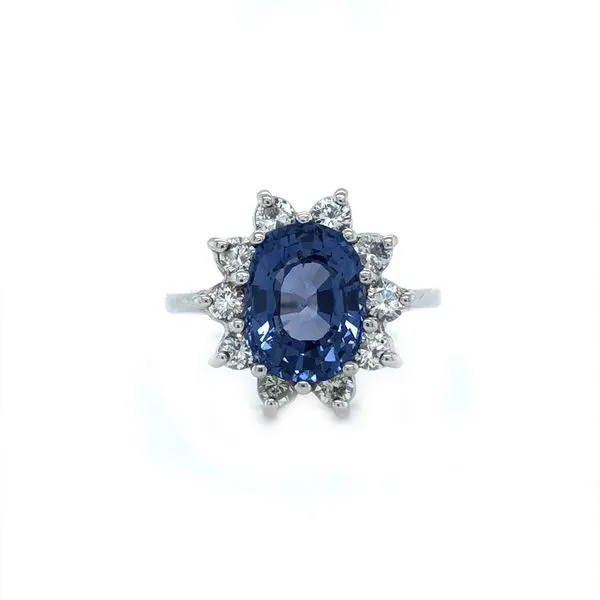 14K White Gold Estate Spinel and Diamond Ring Minor Jewelry Inc. Nashville, TN