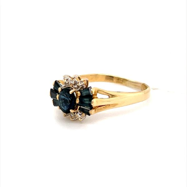 14K Yellow Gold Estate Sapphire Ring Image 2 Minor Jewelry Inc. Nashville, TN