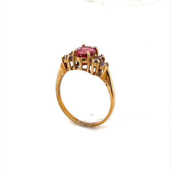 10K Yellow Gold Estate Multi-Color Cubic Zirconia Ring Image 2 Minor Jewelry Inc. Nashville, TN