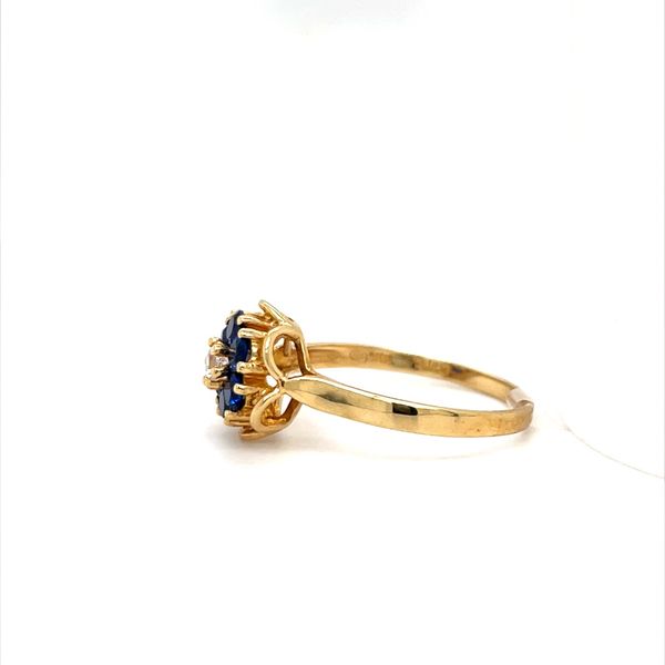 14K Yellow Gold Estate Multi-Color Cubic Zirconia Ring Image 2 Minor Jewelry Inc. Nashville, TN