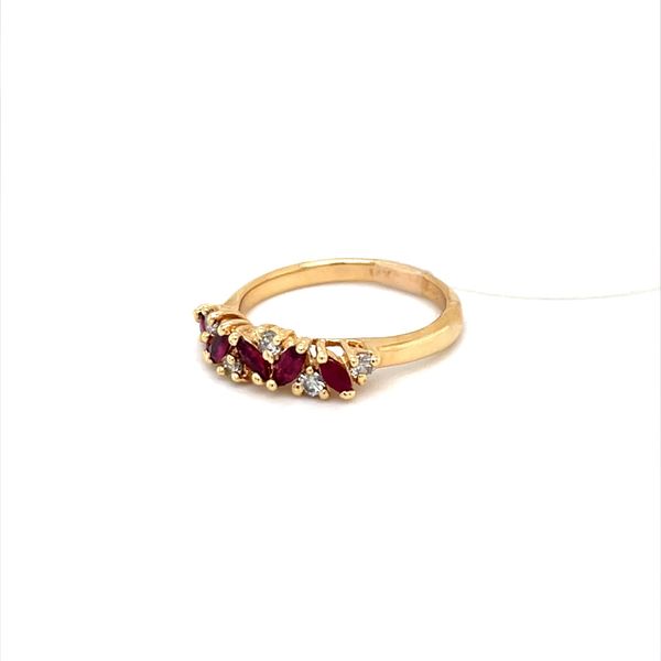 14K Yellow Gold Estate Ruby and Diamond Fashion Ring Image 2 Minor Jewelry Inc. Nashville, TN