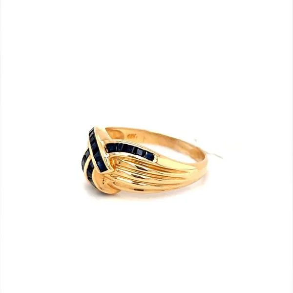 14K Yellow Gold Estate Sapphire Ring Image 2 Minor Jewelry Inc. Nashville, TN