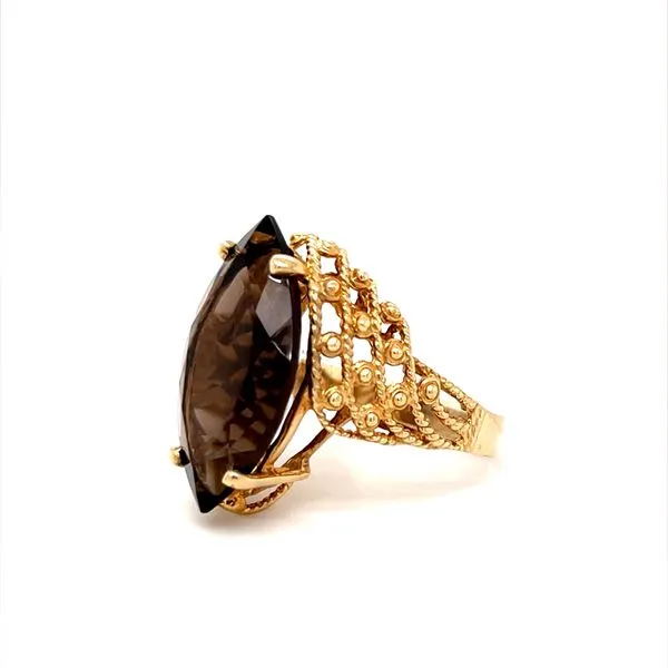 10K Yellow Gold Estate Smoky Quartz Ring Image 2 Minor Jewelry Inc. Nashville, TN