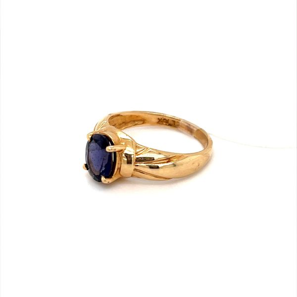 10K Yellow Gold Estate Iolite Ring Image 2 Minor Jewelry Inc. Nashville, TN