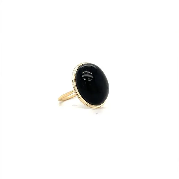 14K Yellow Gold Estate Onyx Ring Image 2 Minor Jewelry Inc. Nashville, TN