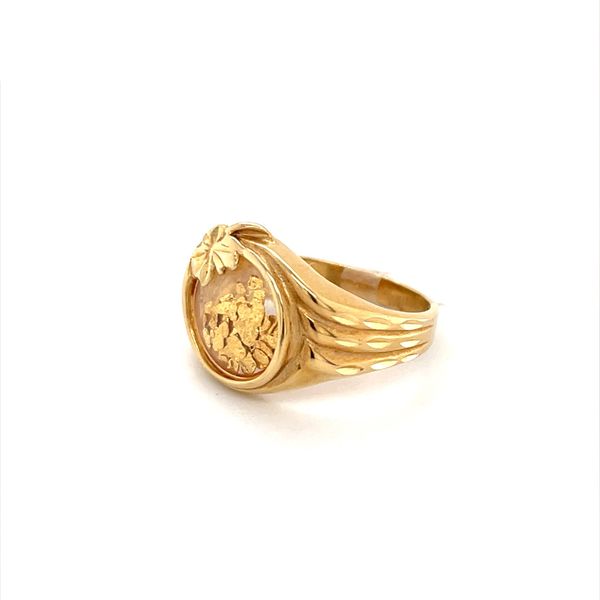 14K Yellow Gold Estate Gold Flake Ring Image 2 Minor Jewelry Inc. Nashville, TN