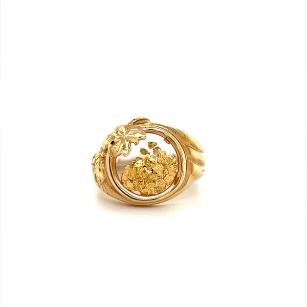 14K Yellow Gold Estate Gold Flake Ring Minor Jewelry Inc. Nashville, TN