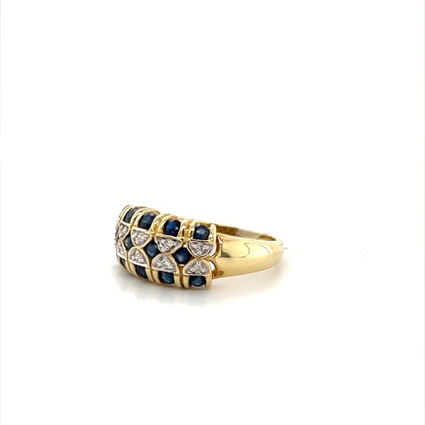 14K Yellow Gold Estate Sapphire and Diamond Ring Image 2 Minor Jewelry Inc. Nashville, TN
