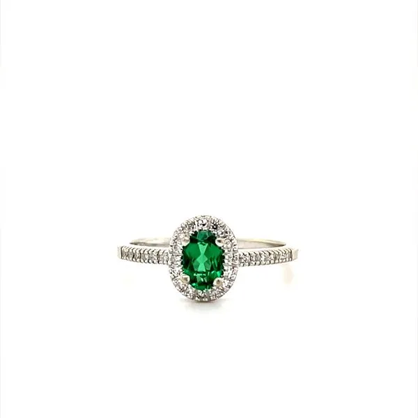 10K White Gold Emerald and Diamond Fashion Ring Minor Jewelry Inc. Nashville, TN