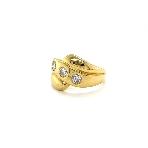 18K Yellow Gold Estate Three Stone Fashion Ring Image 3 Minor Jewelry Inc. Nashville, TN