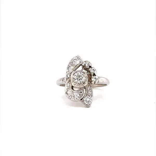 14K White Gold Estate Diamond Cocktail Ring Minor Jewelry Inc. Nashville, TN