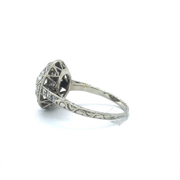18K White Gold Estate c. 1960s Diamond Cluster Ring Image 3 Minor Jewelry Inc. Nashville, TN