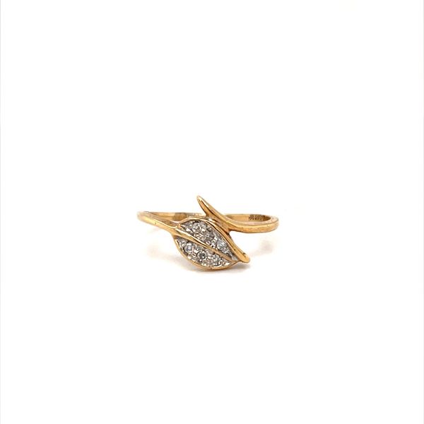 10K Yellow Gold Estate Diamond Leaf Fashion Ring Minor Jewelry Inc. Nashville, TN