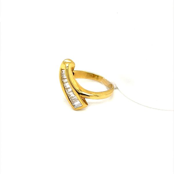 18K Yellow Gold Estate Free Form Diamond Fashion Ring Image 2 Minor Jewelry Inc. Nashville, TN