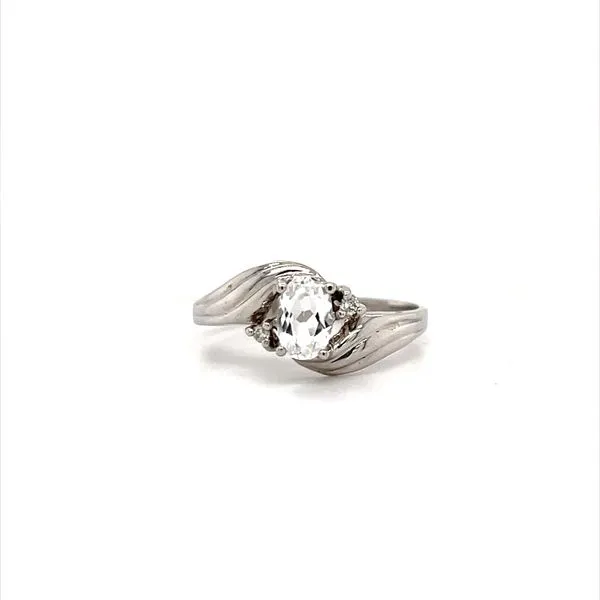 14K White Gold Estate Diamond Fashion Ring similar item image