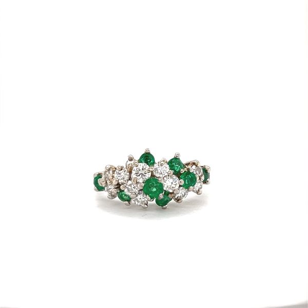 Platinum Estate Emerald and Diamond Ring Minor Jewelry Inc. Nashville, TN