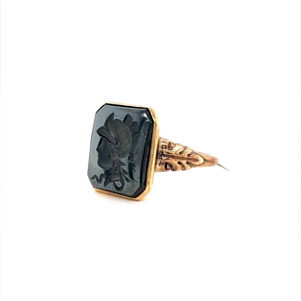 10K Yellow Gold Estate Roman Soldier Cameo Hematite Ring Minor Jewelry Inc. Nashville, TN