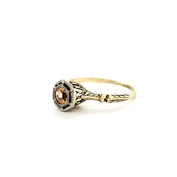 14K Yellow Gold Estate PinkTopaz Ring Image 3 Minor Jewelry Inc. Nashville, TN