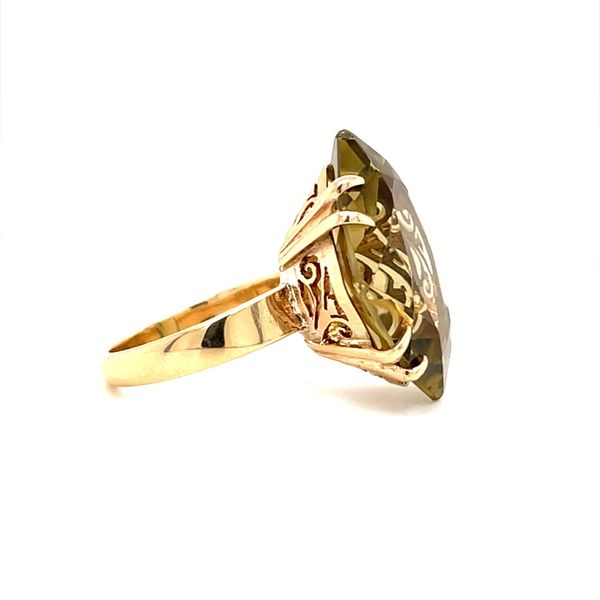 14K Yellow Gold Estate Smokey Quartz Fashion Ring Image 2 Minor Jewelry Inc. Nashville, TN