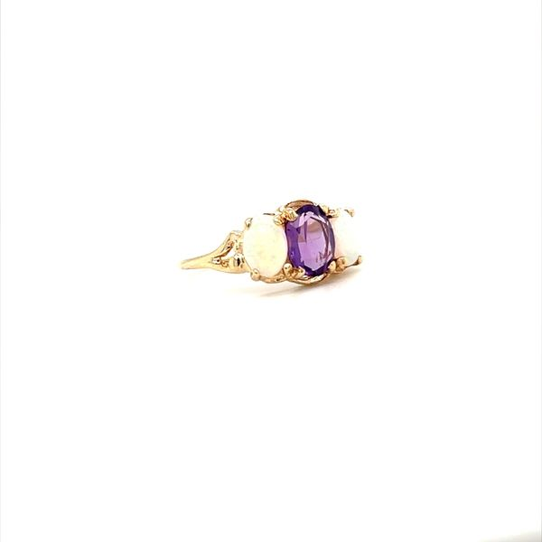 14K Yellow Gold Estate Amethysts and Opal Fashion Ring Image 2 Minor Jewelry Inc. Nashville, TN