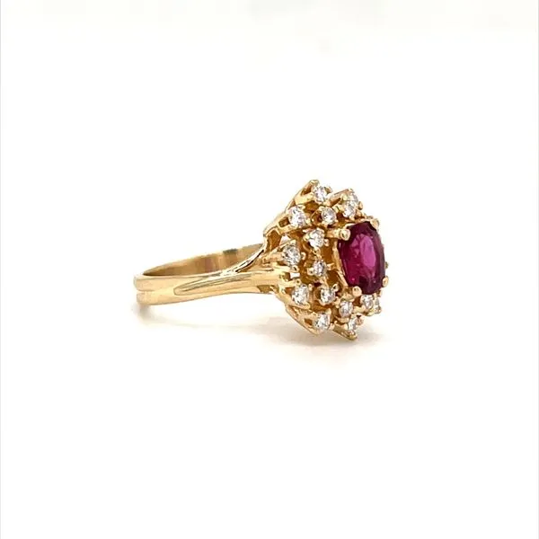14K Yellow Gold Estate Ruby and Diamond Ring Image 2 Minor Jewelry Inc. Nashville, TN