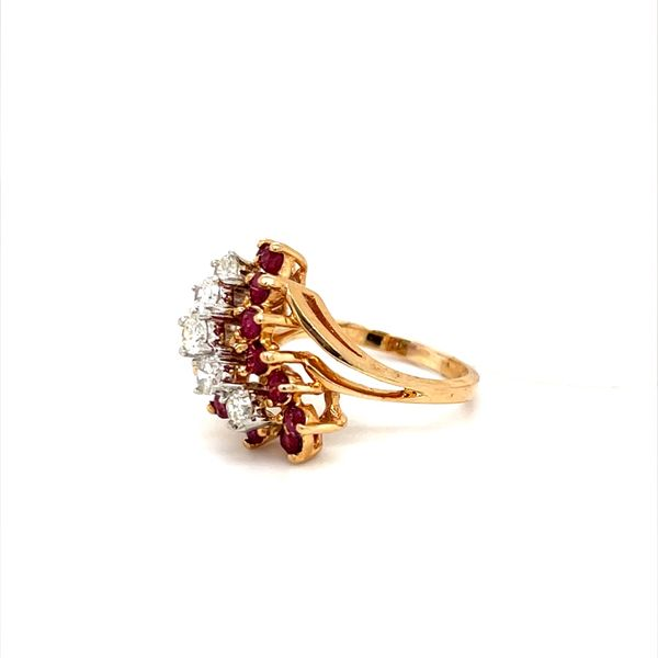 14K Yellow Gold Estate Ruby and Diamond Ring Image 2 Minor Jewelry Inc. Nashville, TN