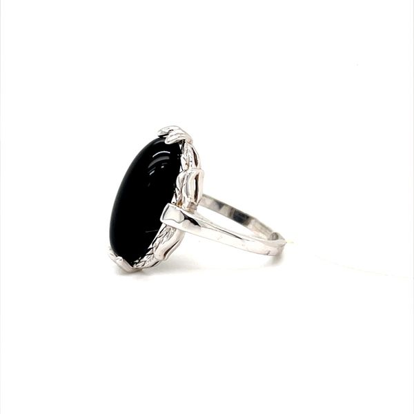 14K White Gold Estate Onyx Ring Image 2 Minor Jewelry Inc. Nashville, TN