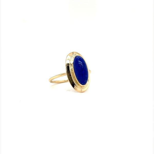 14K Yellow Gold Estate Lapis Fashion Ring Image 2 Minor Jewelry Inc. Nashville, TN