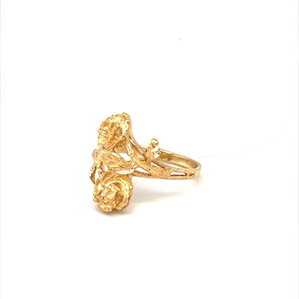 14K Yellow Gold Estate Rose Design Ring Image 2 Minor Jewelry Inc. Nashville, TN
