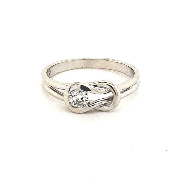 14K White Gold Estate Diamond Knot Ring Minor Jewelry Inc. Nashville, TN