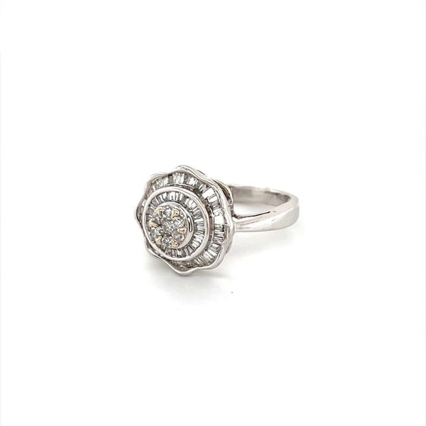 14K White Gold Estate Diamond Cluster Ring Minor Jewelry Inc. Nashville, TN