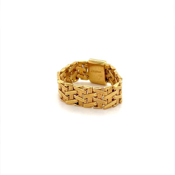 18K Yellow Gold Estate Link Chain Ring Minor Jewelry Inc. Nashville, TN