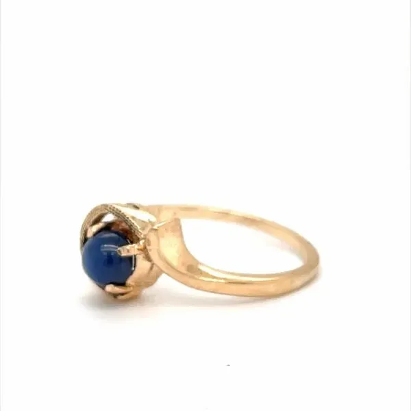 10k Cabochon LAB Sapphire Ring Image 2 Minor Jewelry Inc. Nashville, TN