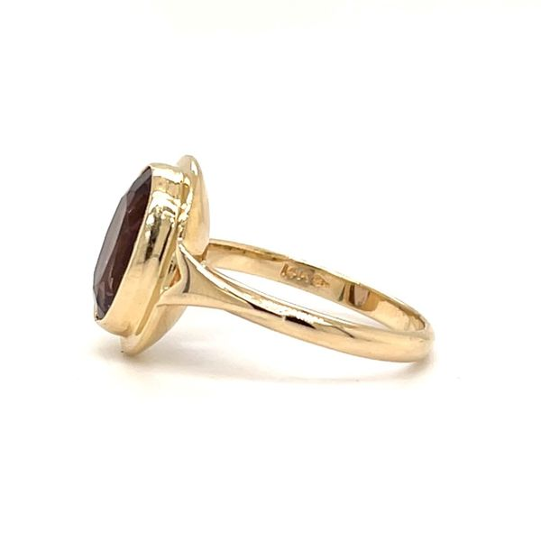 14K Yellow Gold Oval Amethyst Ring Image 2 Minor Jewelry Inc. Nashville, TN